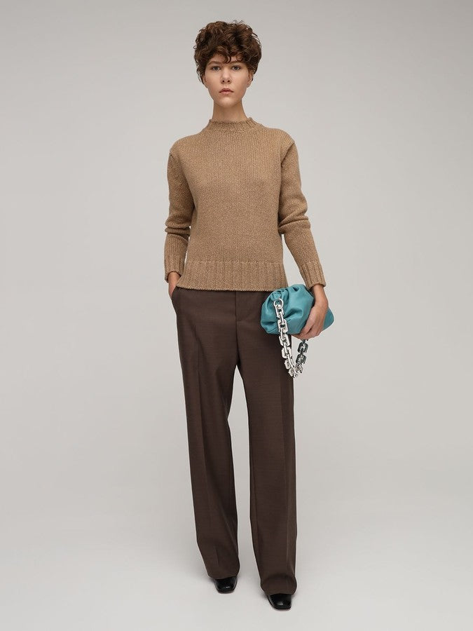 Victoria Beckham Wool & Cashmere Knit Crewneck Sweater